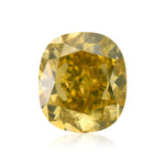 1.10 Carat Fancy Deep Brownish Greenish Yellow Cushion Diamond VS1 GIA