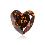 Diamante a Cuore Fantasia Marrone Arancio Intenso da 2.49 Carati SI2 GIA