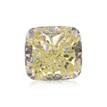 3.03 Carat Fancy Light Yellow Cushion Diamond VVS2 GIA