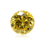 Diamante rotondo Fancy Vivid Yellow da 0,71 carati SI2 GIA