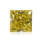 1.08 Carat Fancy Intense Yellow Princess Diamond VS2 GIA