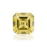 Diamante Asscher giallo intenso fantasia da 0,73 carati SI1 GIA