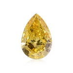 0.84 قيراط ألماسة كمثرى Fancy Vivid Yellow SI1 GIA
