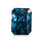 0.08 Carat Fancy Deep Green Blue Radiant Diamond (VS1) GIA