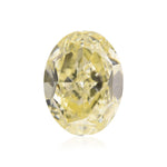 1.51 Carat Fancy Light Yellow Oval Diamond VVS2 GIA
