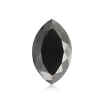 1.99 Carat Fancy Black Marquise Diamond GIA