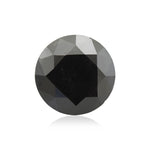 4.39 Carat Fancy Black Round Brilliant Diamond GIA