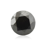 1.68 Carat Fancy Black Round Brilliant Diamond GIA