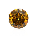 2.20 Carat Fancy Deep Orange Yellow Round Brilliant Diamond SI2 GIA