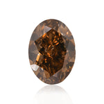 Diamante Ovale Fancy Dark Orange Brown 5.05 carati SI2 GIA