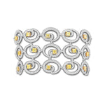 Couture Fancy Yellow 3 Row Diamond Bracelet