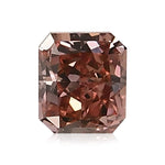 0.28 Carat Fancy Deep Pink Radiant Diamond GIA