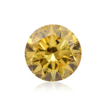 0.68 Carat Fancy Vivid Yellow Round Brilliant Diamond (SI2) GIA