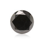 Diamante nero fantasia rotondo a taglio brillante di 3,79 carati GIA