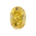 0,70 Karat Fancy Deep Yellow Oval Diamant SI1 GIA