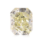 ألماسة Radiant بوزن 0.80 قيراط، Fancy Light Greenish Yellow، VS2، GIA