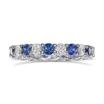 Klassischer Diamant- & Saphir-Eternity-Ring