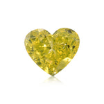 ألماسة 2.02 قيراط Fancy Vivid Greenish Yellow HEART (I2) GIA