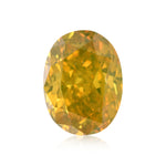 Diamante Ovale Fantasia Marrone Giallastro Profondo da 1.01 carati (SI2) GIA