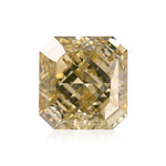 1,51 carati diamante Radiant Fancy Brownish Greenish Yellow VS2 GIA