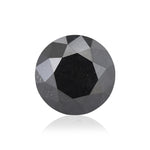 1.17 Carat Fancy Black Round Brilliant Diamond GIA