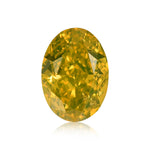 0.50 قيراط ألماسة بيضاوية Fancy Deep Yellow بدرجة نقاء SI2 GIA