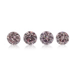 0.17 Karat Fancy Pink Diamanten, runder Brillantschliff, Reinheitsgrad I1, IGI-zertifiziert