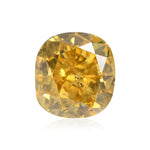 Diamante a Cuscino GIA I2, 0.91 carati, Fancy Deep Brownish Yellow