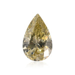 1.01 Karat Fancy Bräunlich Grünstichiges Gelb Tropfen Diamant VVS2 GIA