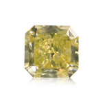 1.55 Carat Fancy Greenish Yellow Radiant Diamond (I1) GIA