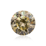 ألماسة مستديرة براقة بوزن 5.20 قيراط، لون Fancy Brownish Yellow، بدرجة نقاء SI2، GIA