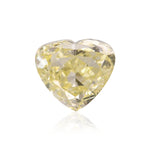 1.03 Carat Fancy Light Yellow HEART Diamond I1 GIA