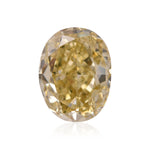 0.89 قيراط ألماسة بيضاوية Fancy Brownish Yellow بدرجة نقاء VS2 GIA
