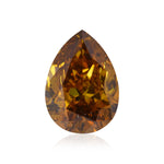 Diamante a pera Fancy Deep Brownish Orangy Yellow da 1,60 carati SI2 GIA