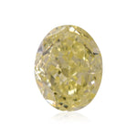1.00 Carat Fancy Yellow Oval Diamond I1 GIA