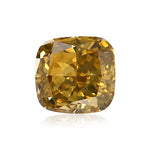 Diamante 0,53 carati Fancy Deep Brownish Yellow taglio Cushion VS1 GIA