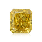0.50 Carat Fancy Deep Brownish Orangy Yellow Radiant Diamond SI1 GIA