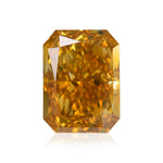 ألماسة Radiant بوزن 1.27 قيراط، Fancy Deep Orange Yellow، SI1، GIA