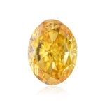 Diamante Ovale Giallo Arancio Intenso Fantasia SI1 GIA da 0,51 carati