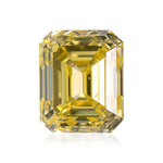 0.51 Karat Fancy Intense Yellow Smaragd Diamant VS1 GIA