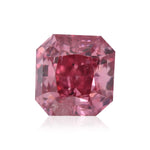0.17 Carat Fancy Deep Purplish Pink Radiant Argyle Diamond (I2) GIA and Argyle