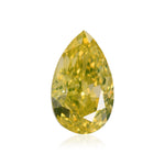 Diamante Goccia Giallo Intenso Fantasia da 0,61 Carati VS2 GIA