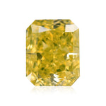 0.62 Carat Fancy Intense Yellow Radiant Diamond VS2 GIA