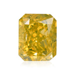 0.70 Carat Fancy Deep Yellow Radiant Diamond SI1 GIA