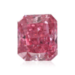 Diamante Radiant Rosa Intenso Fancy da 0,20 Carati SI2 GIA