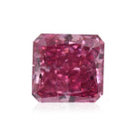 Diamante radiante rosa violaceo vivido fantasia da 0,20 carati SI2 GIA