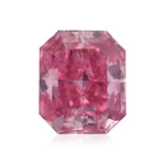 0.24 Carat Fancy Vivid Purplish Pink Radiant Argyle Diamond VS2 GIA