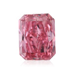 Diamante Radiante Rosa Intenso Fantasia 0,30 carati VS2 GIA e Argyle