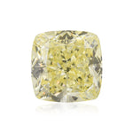Diamante Fancy Yellow taglio cuscino da 1.50 carati, purezza FL, GIA