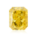 0.50 Carat Fancy Vivid Orangy Yellow Radiant Diamond (SI2) GIA